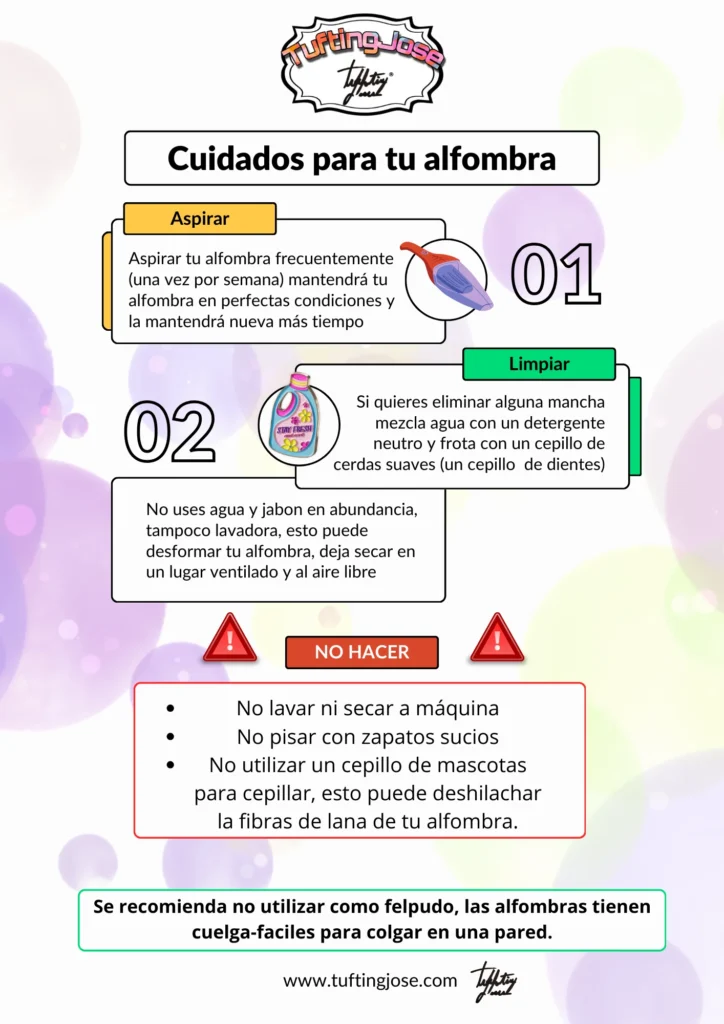 mantenimiento de alfombras tufting
