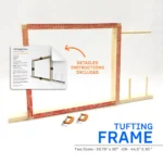 Como tensar tela en el bastidor tufting