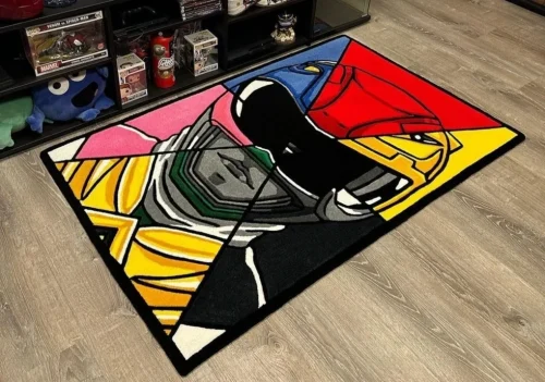 alfombra power rangers